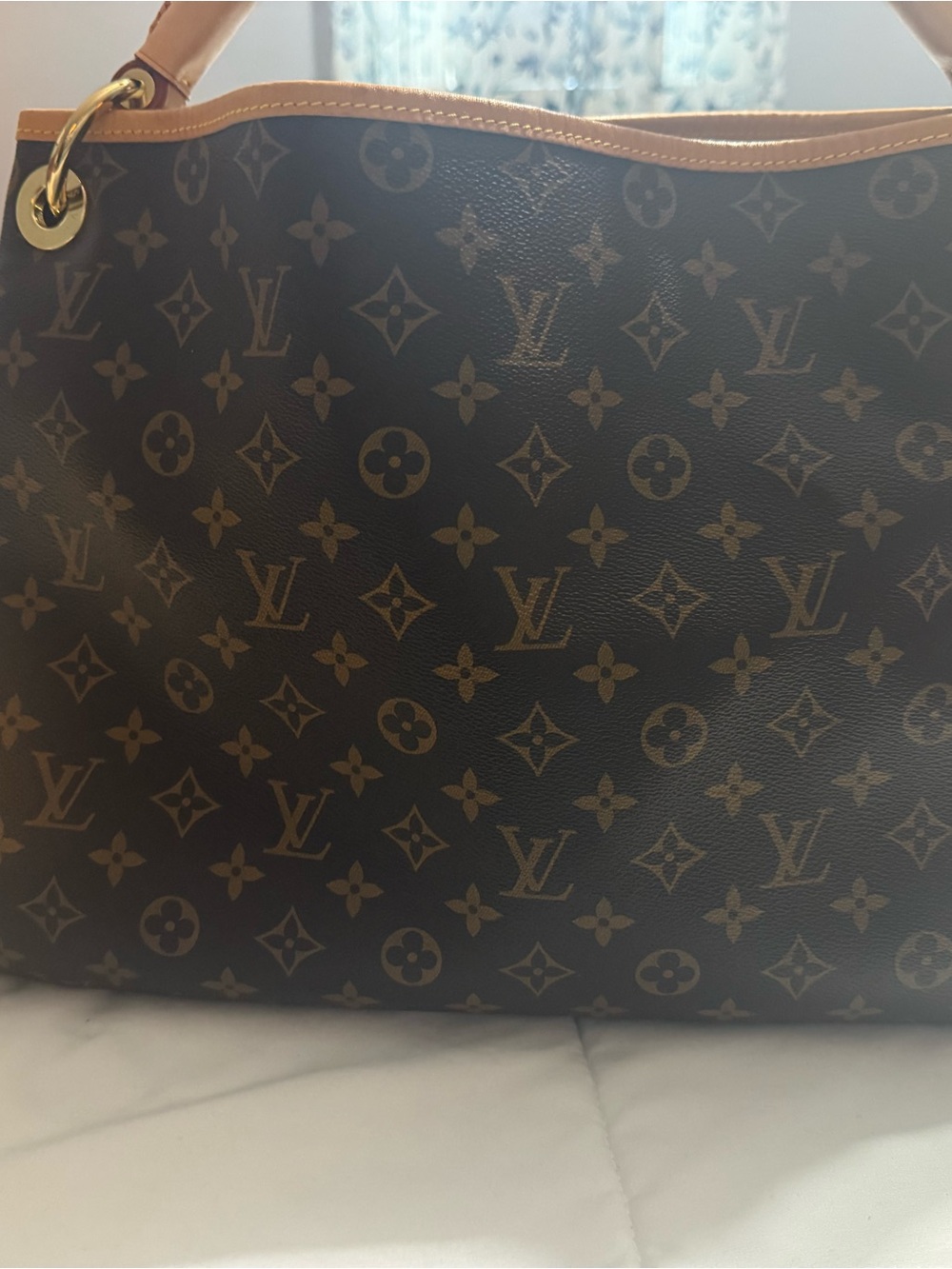 Louis Vuitton Monogram Canvas Tote in Brown and Tan